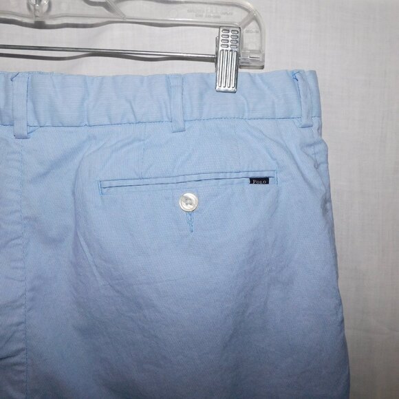 Polo by Ralph Lauren Light Blue Flat Front Men Shorts - Picture 8 of 11